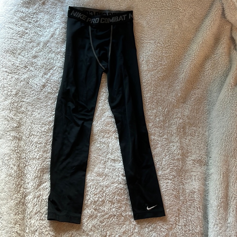 Nike Pro Combat boys tights - black